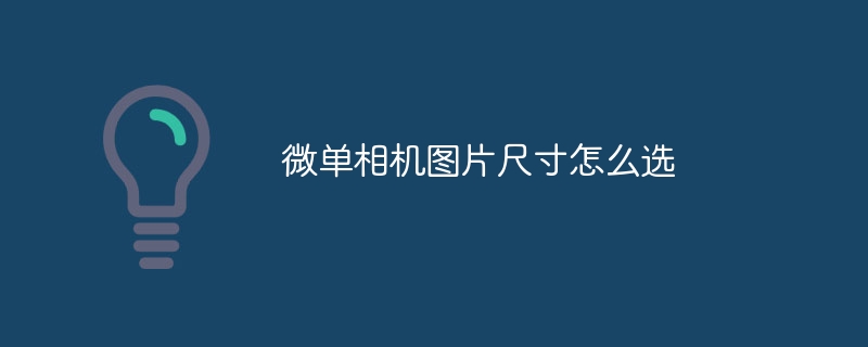 微单相机图片尺寸怎么选