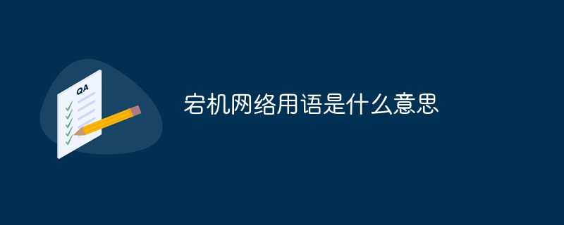 宕机网络用语是什么意思