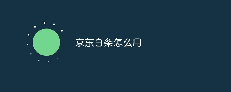 京东白条怎么用