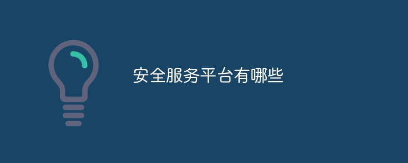 安全服务平台有哪些