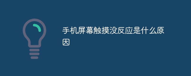 手机屏幕触摸没反应是什么原因