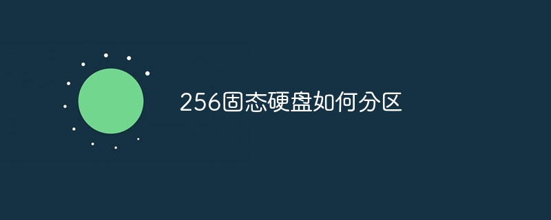 256固态硬盘如何分区
