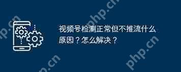 视频号检测正常但不推流原因探析