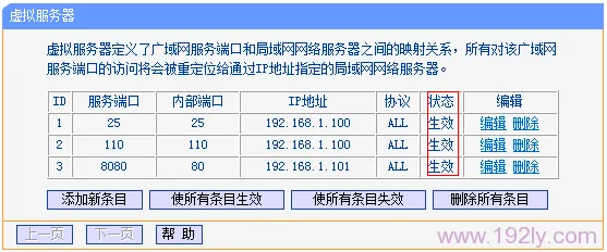 TP-Link TL-WR882N虚拟服务器（端口映射）设置方法