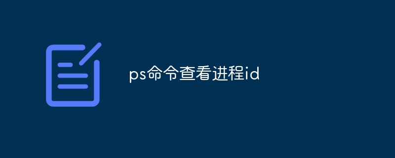 ps命令查看进程id