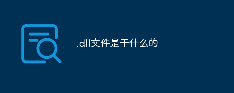.dll文件是干什么的