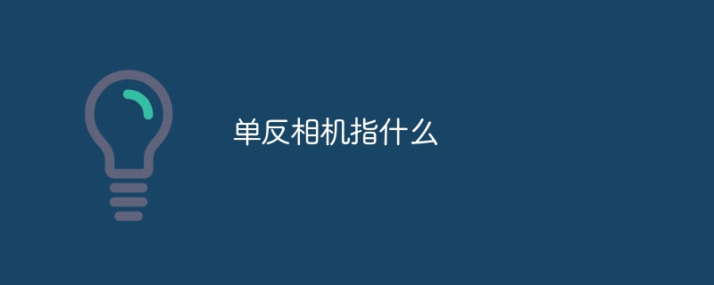 单反相机指什么