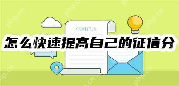 怎么快速提高自己的征信分？五种有效方法快速改善征信