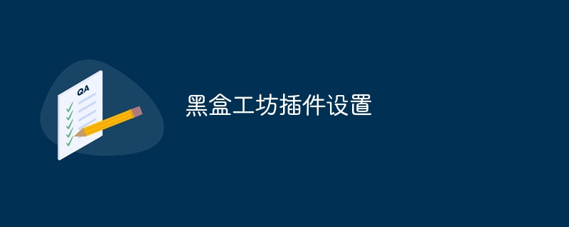 黑盒工坊插件设置