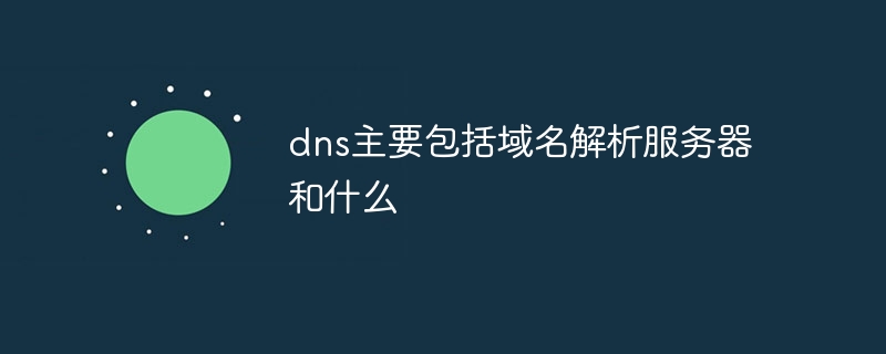dns主要包括域名解析服务器和什么