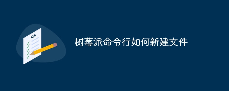 树莓派命令行如何新建文件