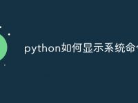 python如何显示系统命令-路由网