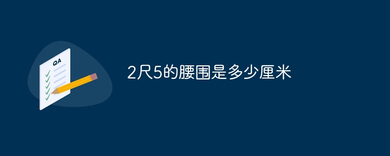 2尺5的腰围是多少厘米