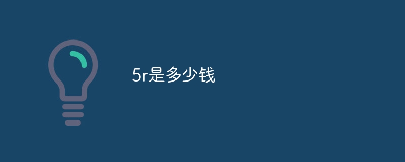 5r是多少钱