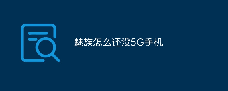 魅族怎么还没5G手机