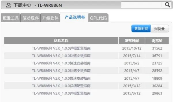 TP-Link TL-WR886N无线路由器说明书，短文字数要求小于30字符。