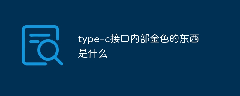 type-c接口内部金色的东西是什么
