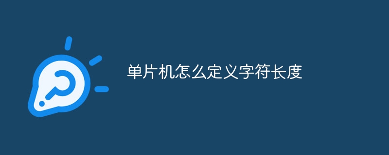 单片机怎么定义字符长度