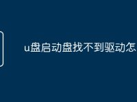 u盘启动盘找不到驱动怎么办-路由网