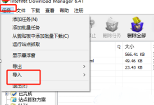 IDM下载器如何将文件列表导入?-路由网
