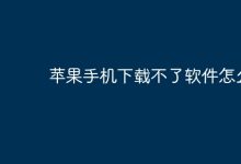 苹果手机无法下载软件怎么解决?-路由网