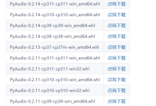 [python]windows上安装pyaudio最简单方法-路由网