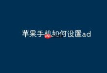 苹果手机AD设置操作步骤是什么?-路由网