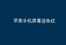 苹果手机屏幕惊现彩色竖条纹故障-路由网