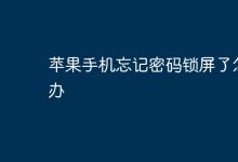 苹果手机锁屏忘密码,咋解锁呢?-路由网
