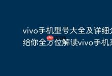 vivo手机型号大全及系列全方位解读-路由网