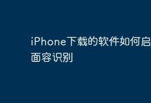 iPhone下载软件后,设面容ID启用-路由网