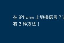 iPhone语言切换?三种方法奉上!-路由网