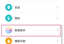 华为P40设置里关语音助手开关-路由网
