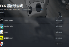 《空洞骑士》荣登8月SteamDeck热门之首!-路由网