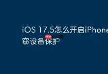 iOS 17.5:如何启用iPhone失窃防护?-路由网