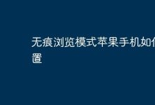 苹果手机如何开启无痕浏览模式?-路由网