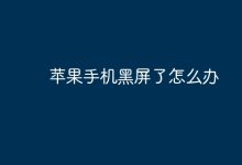 苹果手机黑屏,如何快速恢复?-路由网