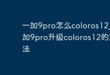 一加9Pro如何升级至ColorOS12指南-路由网