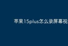 苹果15plus如何快速开启屏幕录制?-路由网
