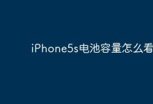 iPhone5s电池容量如何查看?-路由网