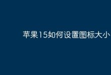 苹果15设置图标大小,按此操作-路由网