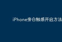 开启iPhone旁白触感,几步轻松搞定-路由网