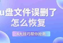 误删U盘文件别慌,四大技巧帮你找回!-路由网