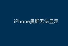 iPhone黑屏无显示,故障急待解决-路由网