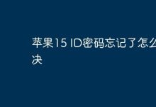 苹果15 ID密码遗忘,如何重置解决?-路由网