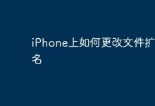 iPhone上怎样快速改文件扩展名?-路由网