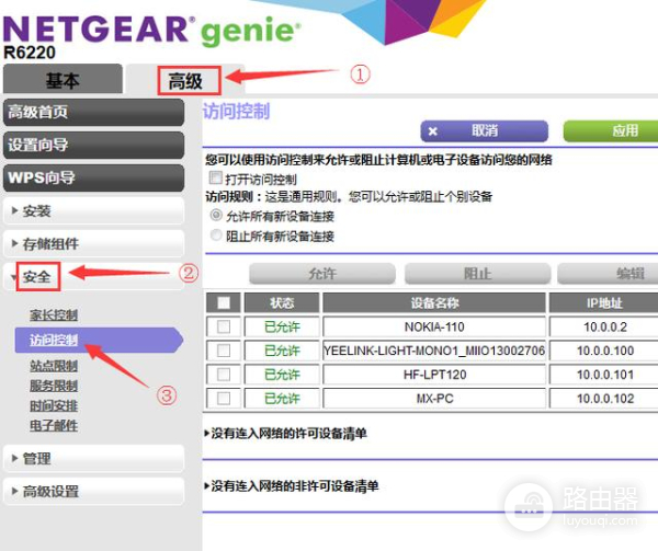 网件路由器防蹭网小妙招