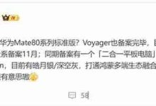 全球首发麒麟9030 华为Mate 80系列已备案-路由网